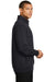CornerStone CS626 Mens Fleece 1/4 Zip Sweatshirt w/ Pockets Dark Navy Blue Model Side