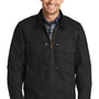 CornerStone Mens Duck Cloth Full Zip Jacket - Black - Closeout