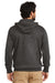 Carhartt CT100614 Mens Paxton Rain Defender Water Resistant Full Zip Hooded Sweatshirt Hoodie w/ Pockets Heather Carbon Grey Model Back