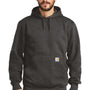 Carhartt Mens Paxton Rain Defender Water Resistant Hooded Sweatshirt Hoodie w/ Pouch Pocket - Heather Carbon Grey