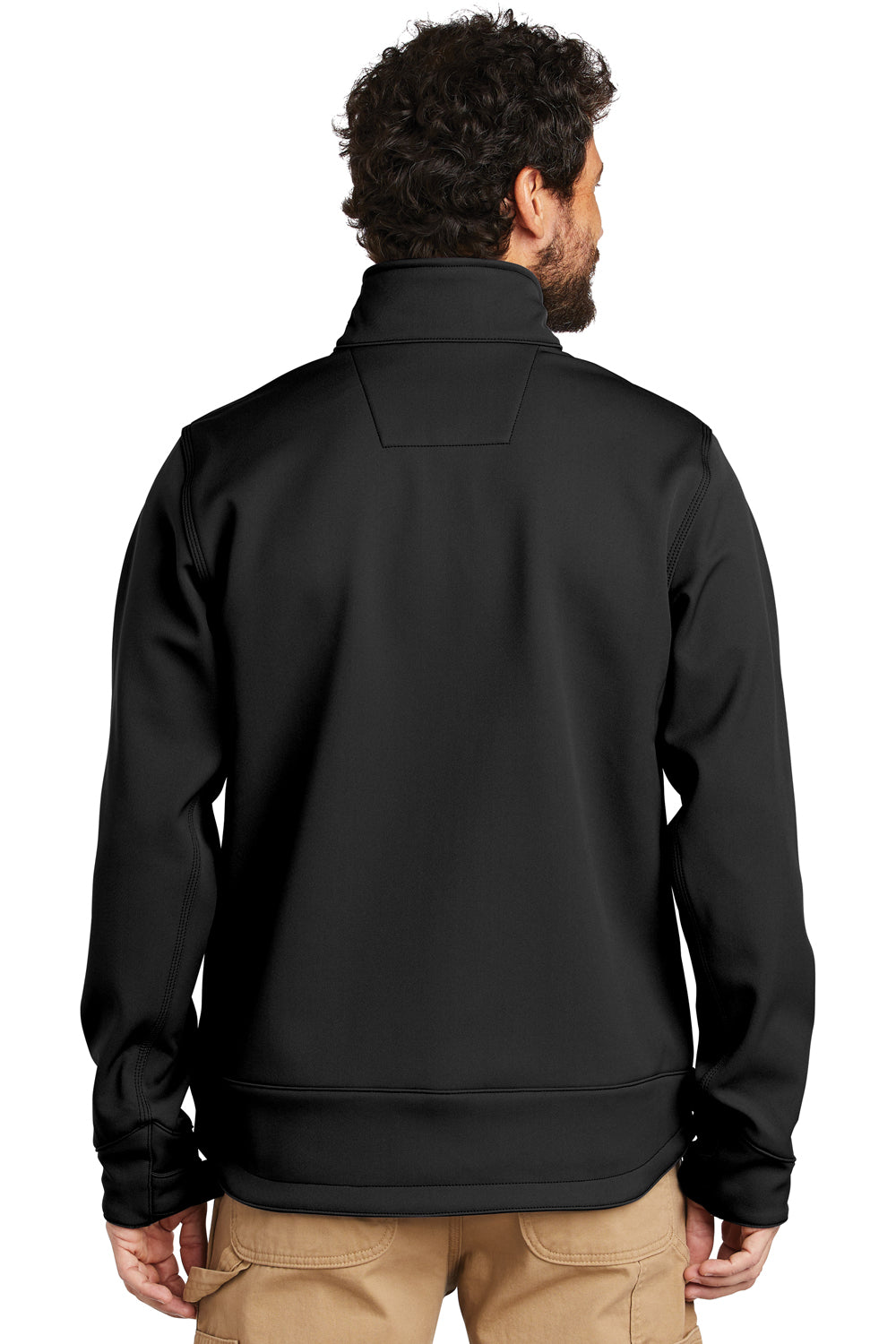 Carhartt CT102199 Mens Crowley Wind & Water Resistant Full Zip Jacket Black Model Back