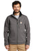 Carhartt CT102199 Mens Crowley Wind & Water Resistant Full Zip Jacket Charcoal Grey Model Front