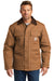 Carhartt CTC003/CTTC003/CT106674/CTT106674 Mens Wind & Water Resistant Duck Cloth Full Zip Jacket Carhartt Brown Model Front