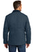 Carhartt CTC003/CTTC003 Mens Wind & Water Resistant Duck Cloth Full Zip Jacket Navy Blue Model Back
