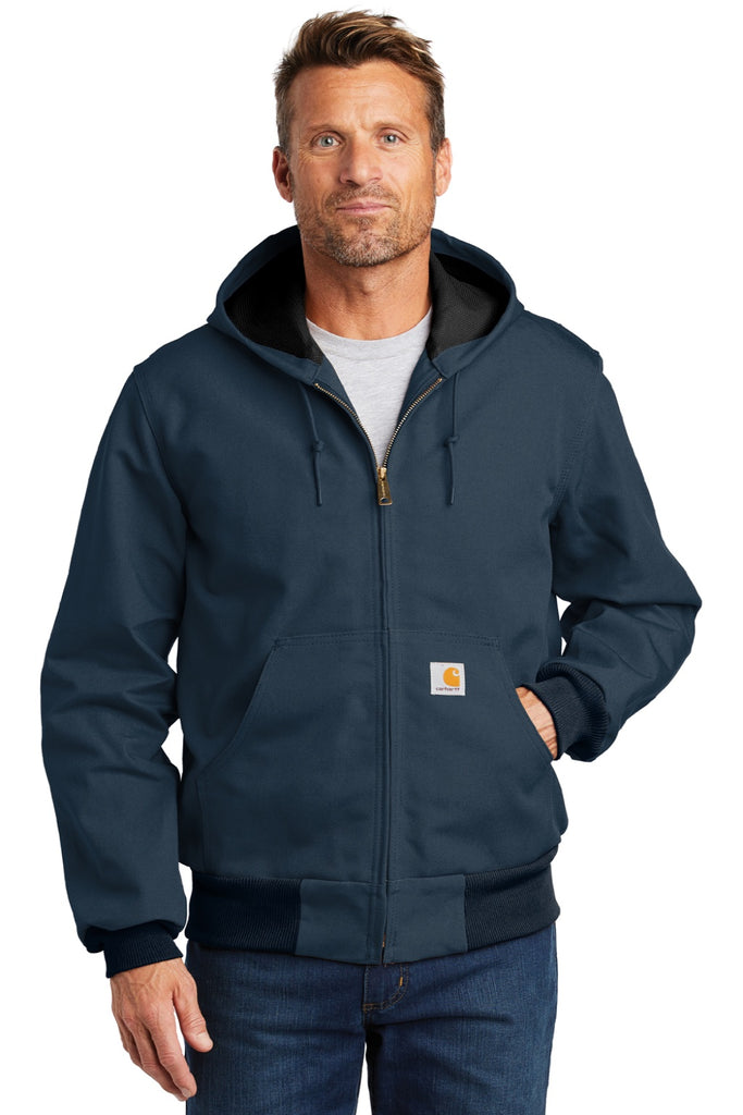 Carhartt ネイビー ジップアップジャケット Carhartt CTJ131/CTTJ131/CT106678/CTT106678 Mens Navy Blue Wind