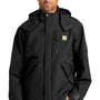 Carhartt Mens Shoreline Waterproof Full Zip Hooded Jacket - Black