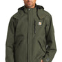 Carhartt Mens Shoreline Waterproof Full Zip Hooded Jacket - Olive Green