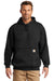Carhartt CTK121/CTTK121 Mens Hooded Sweatshirt Hoodie w/ Pouch Pocket Black Model Front