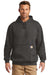 Carhartt CTK121/CTTK121 Mens Hooded Sweatshirt Hoodie w/ Pouch Pocket Heather Carbon Grey Model Front