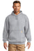 Carhartt CTK121/CTTK121 Mens Hooded Sweatshirt Hoodie w/ Pouch Pocket Heather Grey Model Front