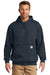 Carhartt CTK121/CTTK121 Mens Hooded Sweatshirt Hoodie w/ Pouch Pocket Navy Blue Model Front