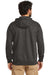 Carhartt CTK122 Mens Full Zip Hooded Sweatshirt Hoodie w/ Pockets Heather Carbon Grey Model Back