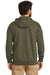 Carhartt CTK122 Mens Full Zip Hooded Sweatshirt Hoodie w/ Pockets Moss Green Model Back