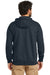 Carhartt CTK122 Mens Full Zip Hooded Sweatshirt Hoodie Navy Blue Model Back