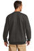 Carhartt CTK124 Mens Crewneck Sweatshirt Heather Carbon Grey Model Back
