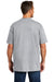 Carhartt CTK87/CTTK87 Mens Workwear Short Sleeve Crewneck T-Shirt w/ Pocket Heather Grey Model Back