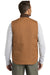 Carhartt CTV01 Mens Wind & Water Resistant Duck Cloth Full Zip Vest Carhartt Brown Model Back