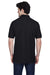 Devon & Jones D100 Mens Short Sleeve Polo Shirt Black Model Back