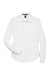 Devon & Jones D630W Womens Crown Woven Collection Wrinkle Resistant Long Sleeve Button Down Shirt White Flat Front