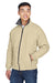 Devon & Jones D700 Mens Classic Full Zip Jacket Stone Brown Model 3q