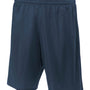 A4 Mens Moisture Wicking Mesh Shorts - Navy Blue