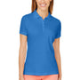 Devon & Jones Womens New Classics Performance Moisture Wicking Short Sleeve Polo Shirt - French Blue - Closeout