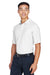 Devon & Jones DG150/DG150T Mens DryTec20 Performance Moisture Wicking Short Sleeve Polo Shirt White Model 3q