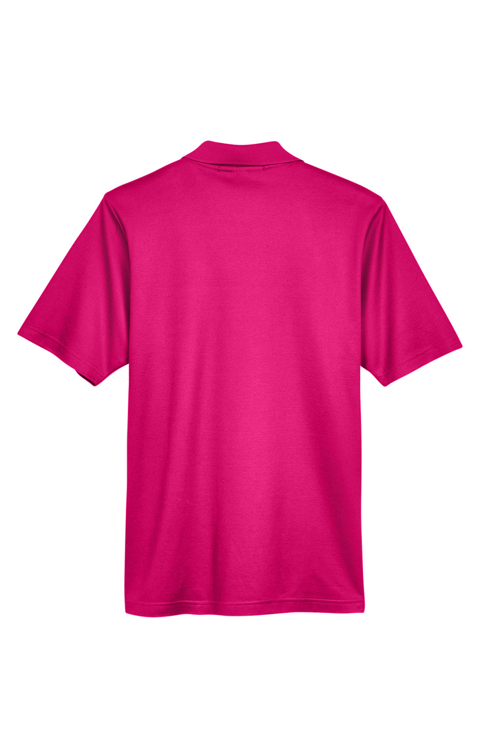 Devon & Jones DG20/DG20T Mens CrownLux Performance Moisture Wicking Short Sleeve Polo Shirt Crown Raspberry Pink Flat Back