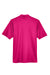 Devon & Jones DG20/DG20T Mens CrownLux Performance Moisture Wicking Short Sleeve Polo Shirt Crown Raspberry Pink Flat Back