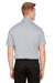 Devon & Jones DG22 Mens CrownLux Address Melange Performance Moisture Wicking Short Sleeve Polo Shirt Heather Grey Model Back