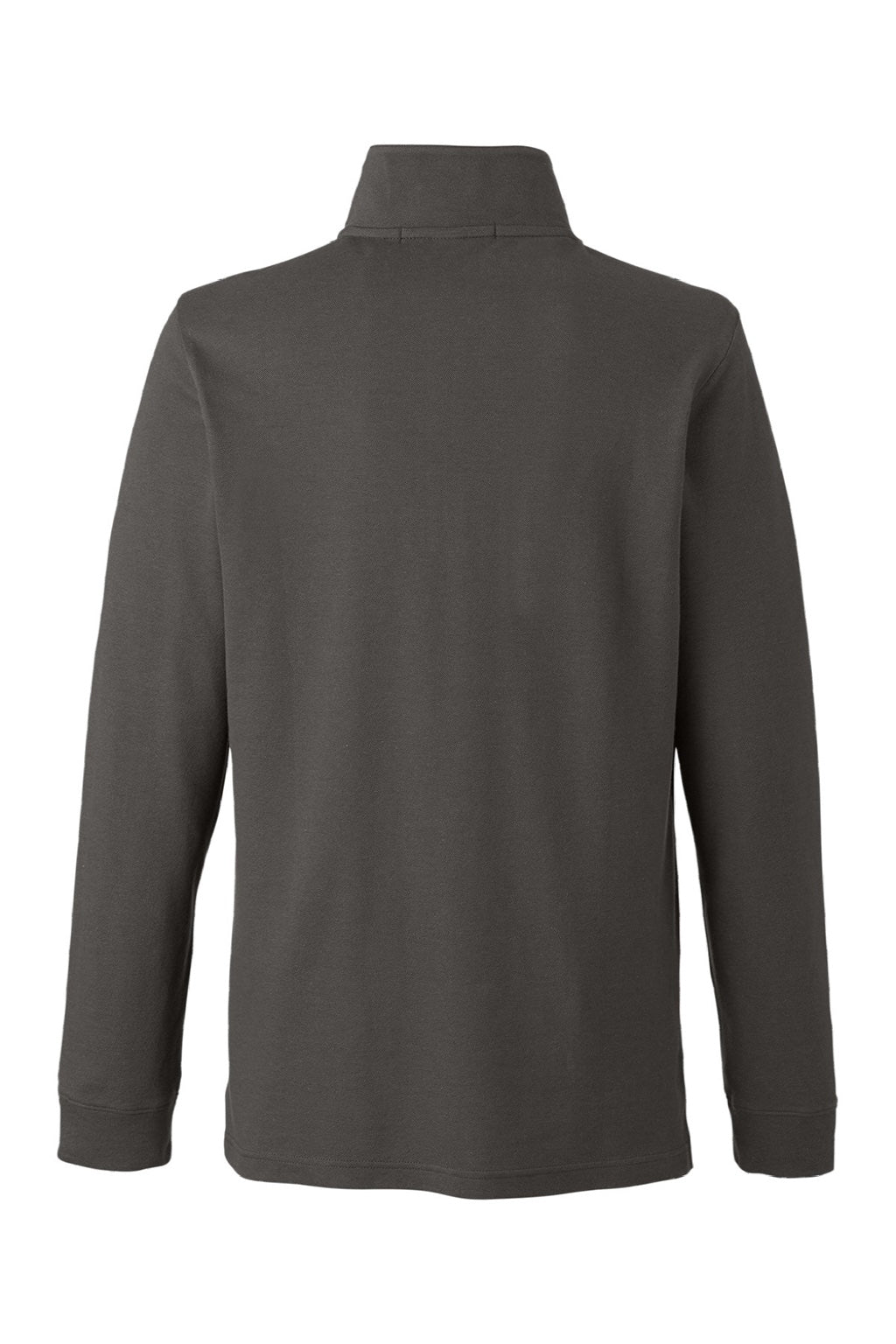Devon & Jones DG400 Mens New Classics Performance Moisture Wicking 1/4 Zip Sweatshirt w/ Pocket Graphite Grey Flat Back