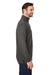 Devon & Jones DG400 Mens New Classics Performance Moisture Wicking 1/4 Zip Sweatshirt w/ Pocket Graphite Grey Model Side