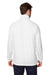 Devon & Jones DG400 Mens New Classics Performance Moisture Wicking 1/4 Zip Sweatshirt w/ Pocket White Model Back