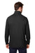 Devon & Jones DG400 Mens New Classics Performance Moisture Wicking 1/4 Zip Sweatshirt w/ Pocket Black Model Back