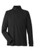 Devon & Jones DG400 Mens New Classics Performance Moisture Wicking 1/4 Zip Sweatshirt w/ Pocket Black Flat Front