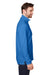 Devon & Jones DG400 Mens New Classics Performance Moisture Wicking 1/4 Zip Sweatshirt w/ Pocket French Blue Model Side