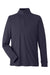 Devon & Jones DG400 Mens New Classics Performance Moisture Wicking 1/4 Zip Sweatshirt w/ Pocket Navy Blue Flat Front