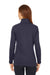 Devon & Jones DG400W Womens New Classics Performance Moisture Wicking 1/4 Zip Sweatshirt Navy Blue Model Back