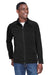 Devon & Jones DG420 Mens Compass Stretch Tech Moisture Wicking Full Zip Sweatshirt w/ Pockets Black Model Front