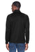 Devon & Jones DG420 Mens Compass Stretch Tech Moisture Wicking Full Zip Sweatshirt w/ Pockets Black Model Back