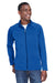 Devon & Jones DG420 Mens Compass Stretch Tech Moisture Wicking Full Zip Sweatshirt w/ Pockets True Royal Blue Model Front