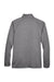 Devon & Jones DG420 Mens Compass Stretch Tech Moisture Wicking Full Zip Sweatshirt w/ Pockets Heather Dark Grey Flat Back
