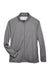 Devon & Jones DG420 Mens Compass Stretch Tech Moisture Wicking Full Zip Sweatshirt w/ Pockets Heather Dark Grey Flat Front