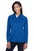 Devon & Jones DG420W Womens Compass Stretch Tech Moisture Wicking Full Zip Sweatshirt w/ Pockets True Royal Blue Model Front