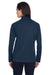 Devon & Jones DG420W Womens Compass Stretch Tech Moisture Wicking Full Zip Sweatshirt w/ Pockets Navy Blue Model Back