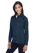 Devon & Jones DG420W Womens Compass Stretch Tech Moisture Wicking Full Zip Sweatshirt w/ Pockets Navy Blue Model 3q