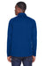 Devon & Jones DG440 Mens Compass Stretch Tech Moisture Wicking 1/4 Zip Sweatshirt w/ Pockets True Royal Blue Model Back