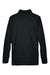 Devon & Jones DG440 Mens Compass Stretch Tech Moisture Wicking 1/4 Zip Sweatshirt w/ Pockets Black Flat Back