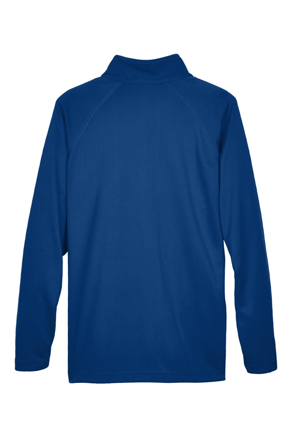 Devon & Jones DG440 Mens Compass Stretch Tech Moisture Wicking 1/4 Zip Sweatshirt w/ Pockets True Royal Blue Flat Back