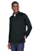 Devon & Jones DG440 Mens Compass Stretch Tech Moisture Wicking 1/4 Zip Sweatshirt w/ Pockets Black Model 3q